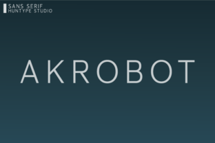 Akrobot: The Elegant Sans Serif Font for Modern Brands