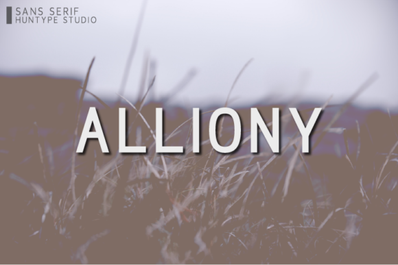 Alliony: A Clean Sans Serif Font for Modern Brands