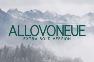 Allovoneue Extra Bold: A Modern Sans Serif for Web