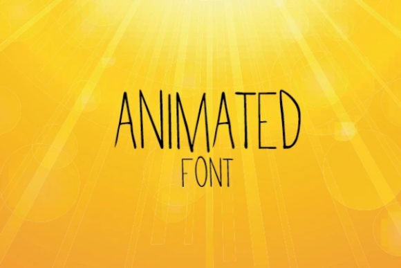 Animated: A Clean Sans Serif Typeface for Modern Editors