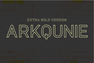Arkqunie Outline Extra Bold for Modern Web Design