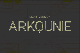 Arkqunie Outline Light: A Creative Sans Serif for Makers