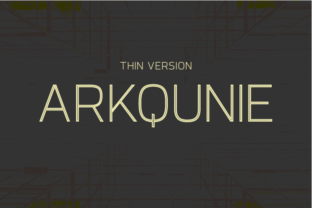 Arkqunie Outline Thin: A Modern Sans Serif for Marketers
