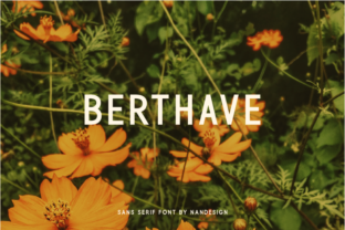 Berthave: A Modern Sans Serif for Sophisticated Branding