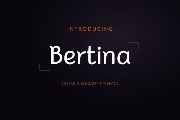 Bertina: A Clean Sans Serif Font for Small Business Branding