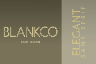 Blankco Outline Light: A Modern Sans Serif for Branding