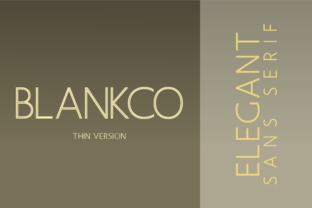 Blankco Outline Thin: A Modern Sans Serif for Makers