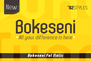 Bokeseni Fat: A Modern Sans Serif for Crafters