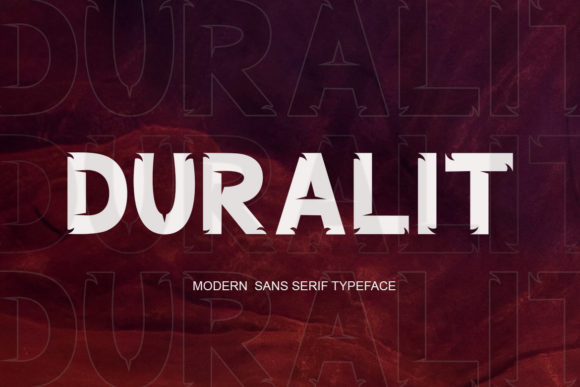 Duralit Font: Bold Sans Serif for Makers