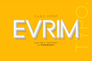 Evrim: A Modern Sans Serif for Branding and Logos