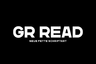 GR Read: A Bold Sans Serif Font for Business Branding