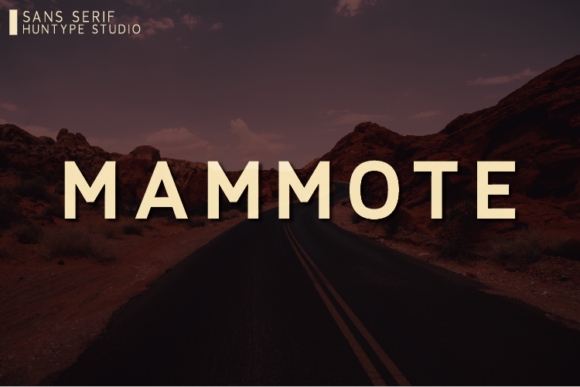 Mammote: A Modern Sans Serif Typeface for Web Design