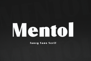 Mentol: A Clean Sans Serif Font for Crafters