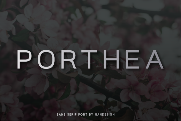 Porthea: A Clean Typeface for Modern Brands