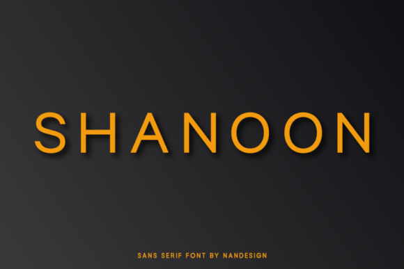 Shanoon: Elegant Sans Serif Typeface for Web