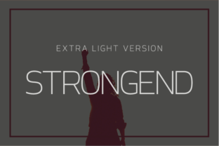 Strongend Extra Light: An Elegant Sans Serif for Editors