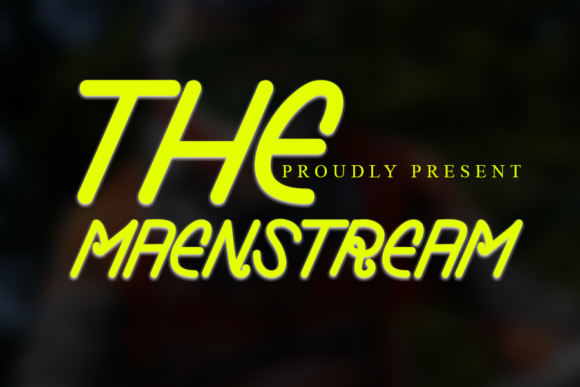 The Maenstream Font for Small Business Branding