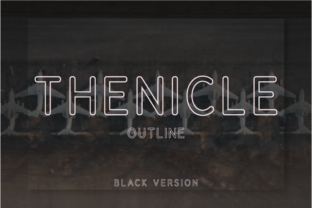 Thenicle Outline Black: A Modern Sans Serif for Editors