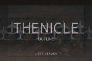 Thenicle Outline Light: The Modern Sans Serif Font for Brands