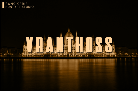 Vranthoss: A Strong Sans Serif Font for Modern Editorial Design